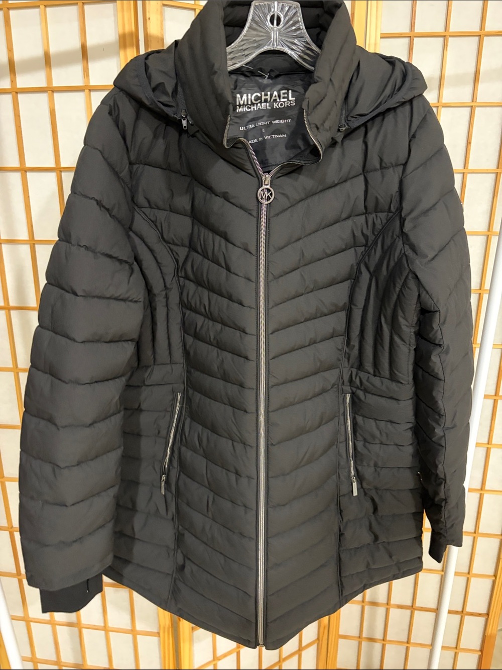 MICHAEL Michael Kors Black Quilted Packable Puffer Coat